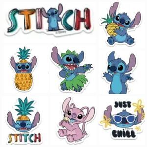 Disney Lilo & Stitch Sticker Decals Hawaii Blue Koala Variety Pack Laptop Locker